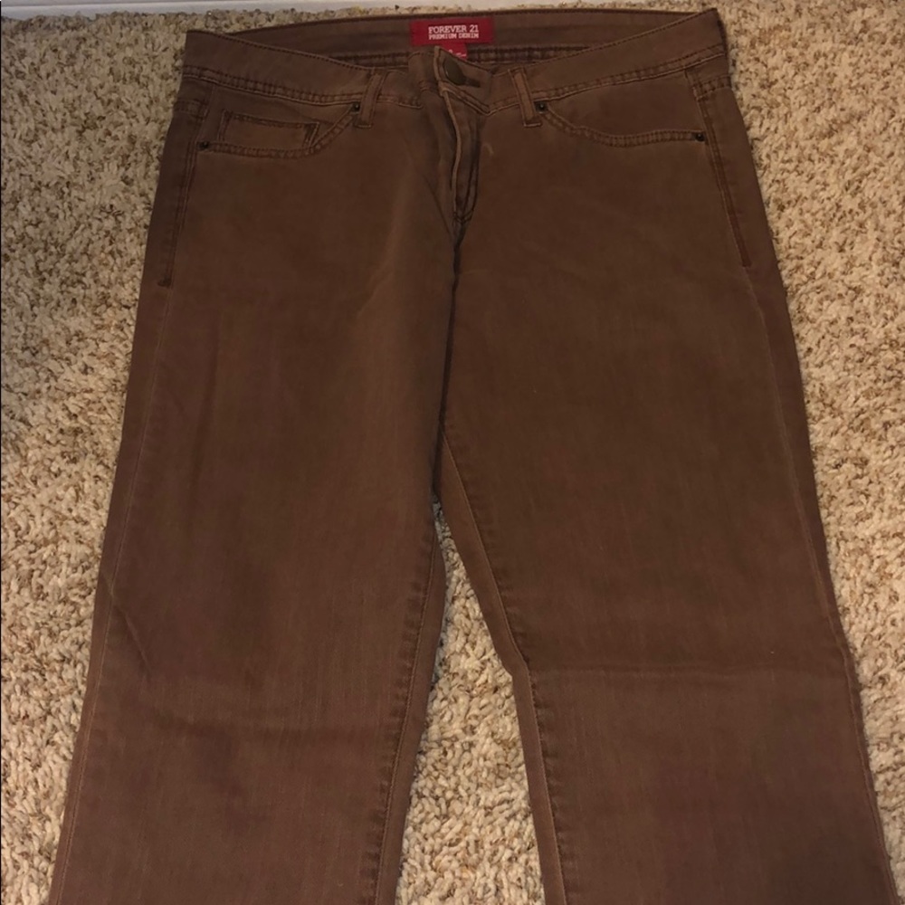 Forever 21 Brown Jeans